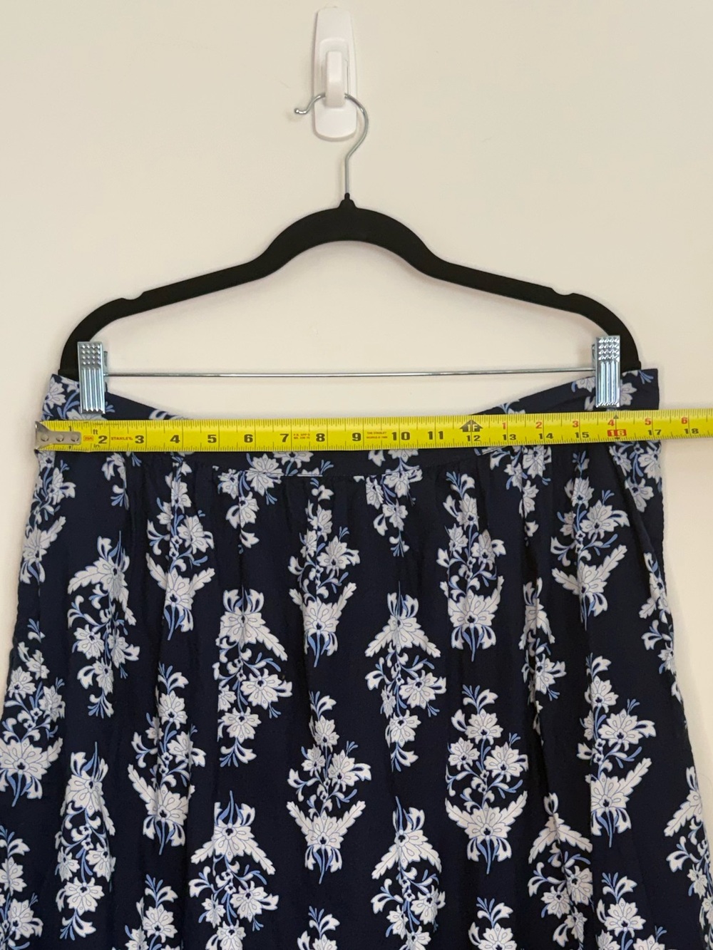 J. Crew Navy Maxi Floral Top and Skirt - Sz. XL - Picture 5 of 7